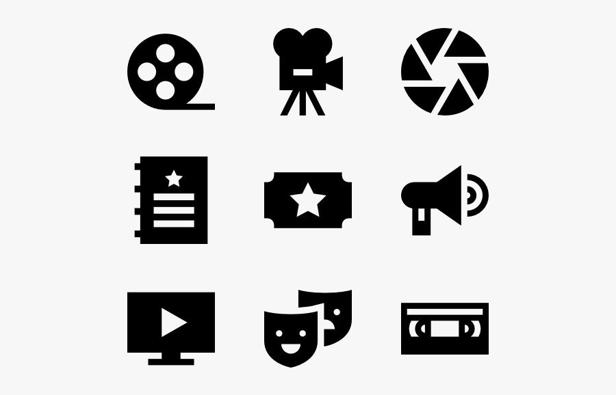 Filled Cinema - Icone Dashboard, Transparent Clipart