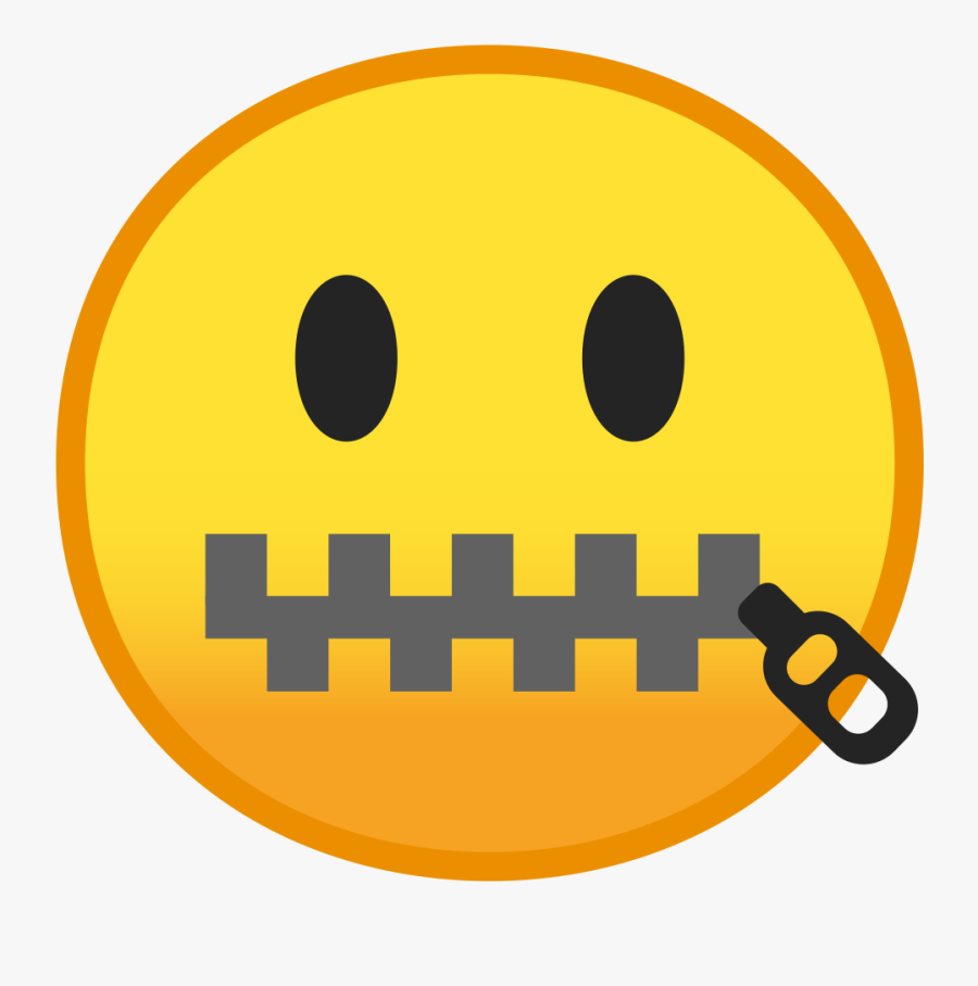 Transparent Zipper Png - Zip Mouth Emoji, Transparent Clipart