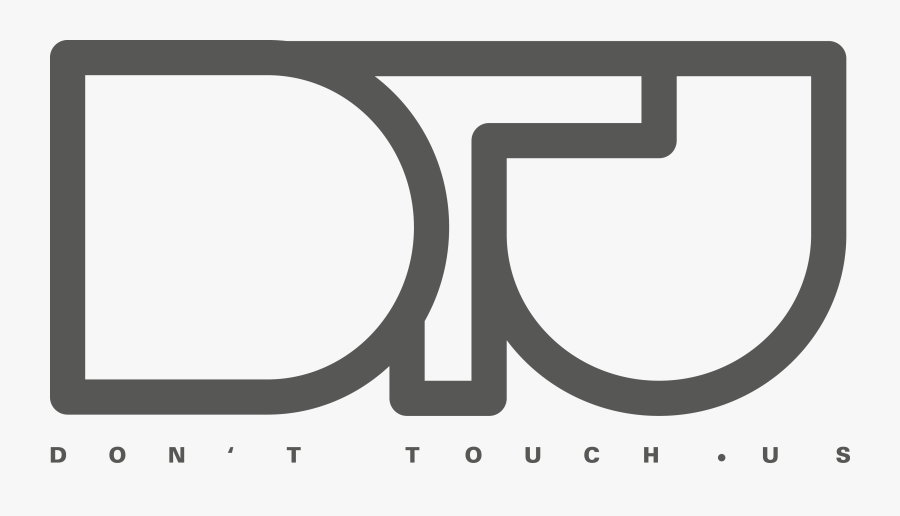 Don’t Touch Us - Calligraphy, Transparent Clipart