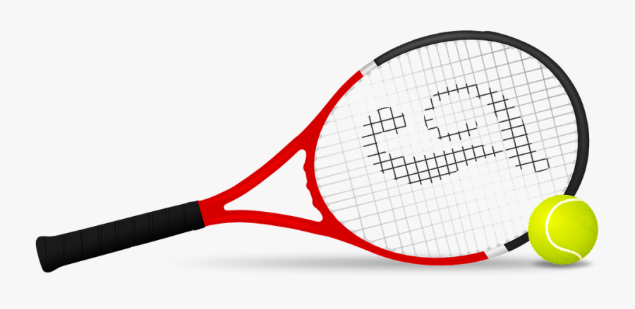 Clipart Tennis Racquet - Clipart Transparent Background Tennis Racket, Transparent Clipart