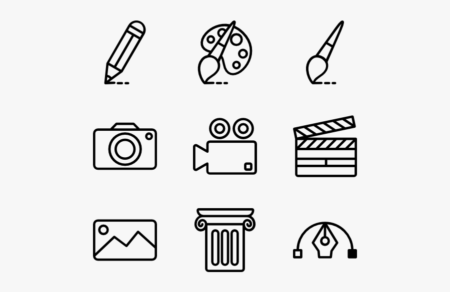 Art & Design - Art And Design Icons, Transparent Clipart