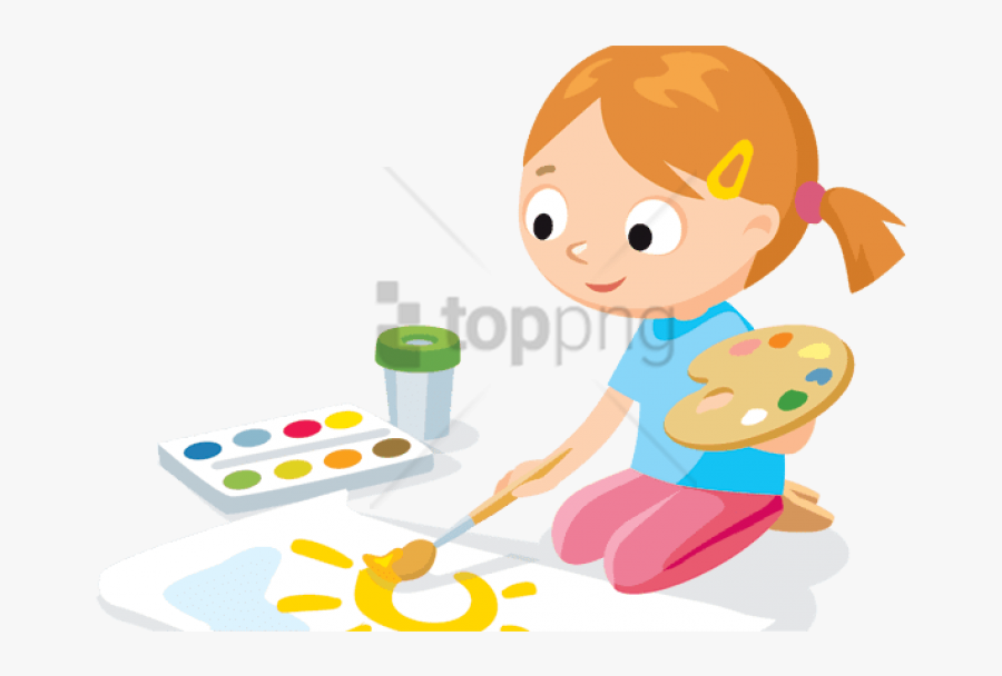 Paint Clipart Png - Kids Painting Clip Art, Transparent Clipart