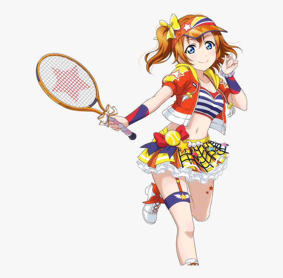 Clip Art Cards Honoka Kosaka Ssr - Tennis Tournament Honoka, Transparent Clipart