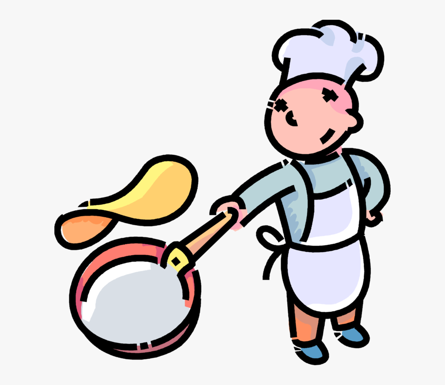 Vector Illustration Of Primary Or Elementary School - Pancake Chef Clipart, Transparent Clipart