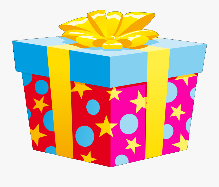 Clip Art,yellow,present,gift Wrapping,graphics - Caja De Regalo Png, Transparent Clipart