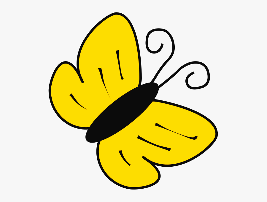 Yellow - Butterfly - Clipart - Yellow Clip Art, Transparent Clipart