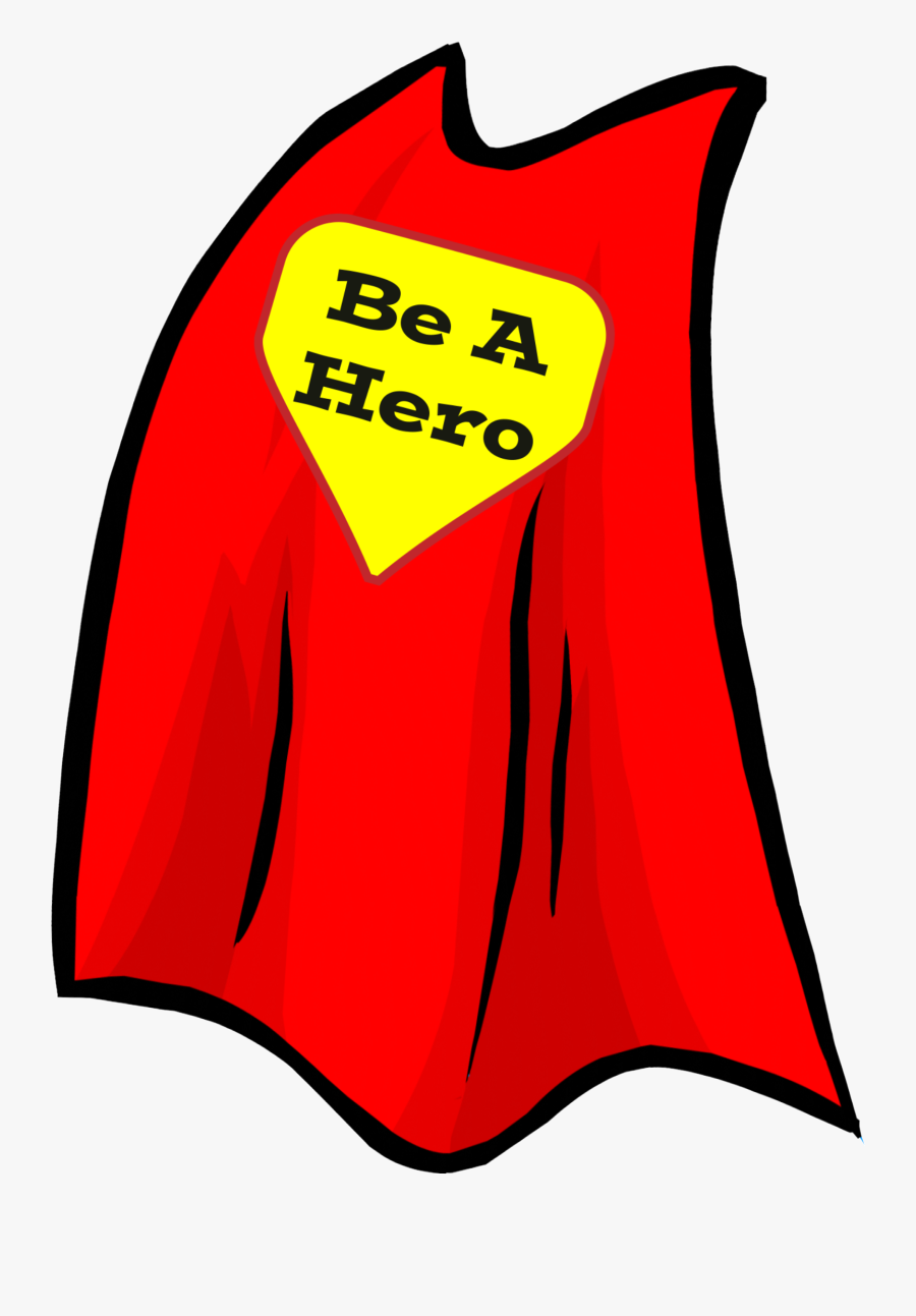 Cape Clip Back - Hero Cape Clip Art, Transparent Clipart