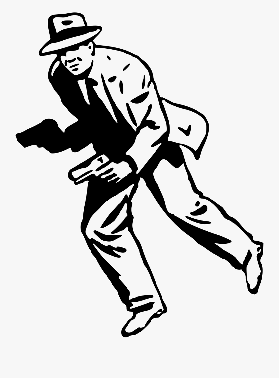 Line Art,clip Art,solid Swing Hit,coloring Book,baseball - Gangster Clip Art, Transparent Clipart