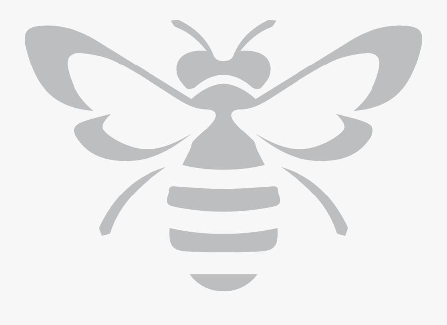 Insect,wing,membrane Winged Insect,black And White,design,clip - Bee Logo White Png, Transparent Clipart