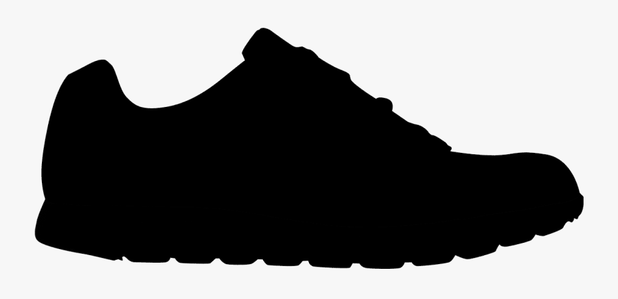 Vector Graphics Sneakers Clip Art Shoe Silhouette - Black Shoe Silhouette Png, Transparent Clipart