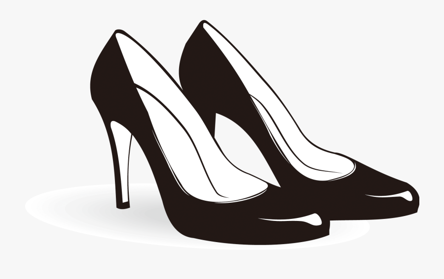 Picture Free Heeled Footwear Sneakers Clip Art Black - High Heels Clipart, Transparent Clipart