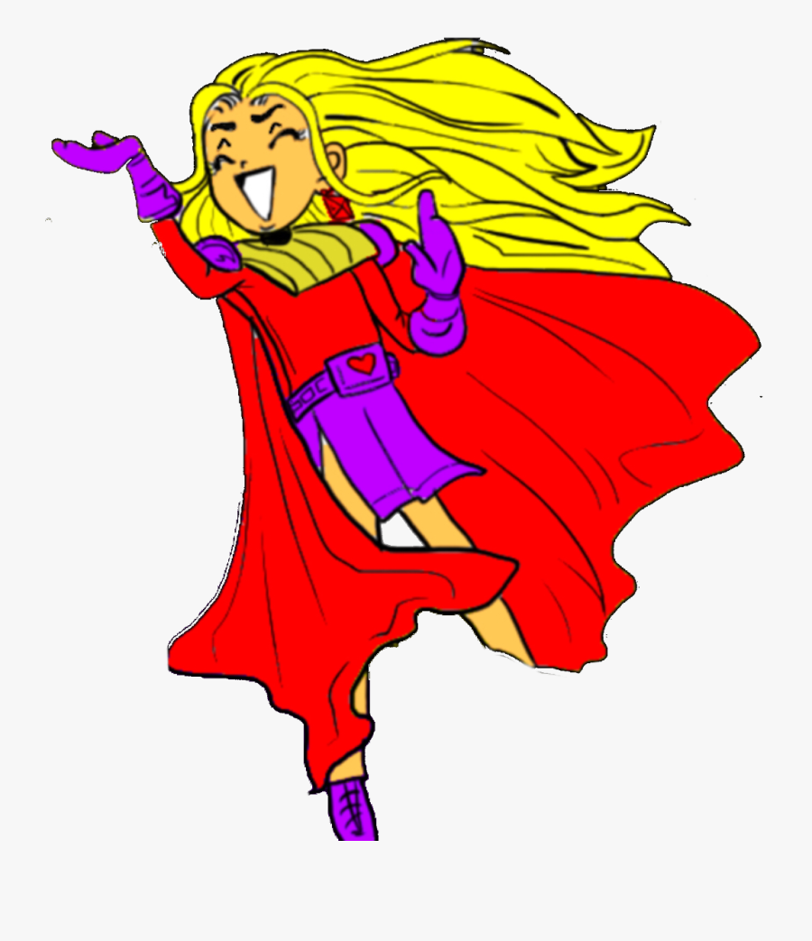 #cartoon #evil #laugh#cape #girl #blonde #cape #beautifull - Cartoon, Transparent Clipart