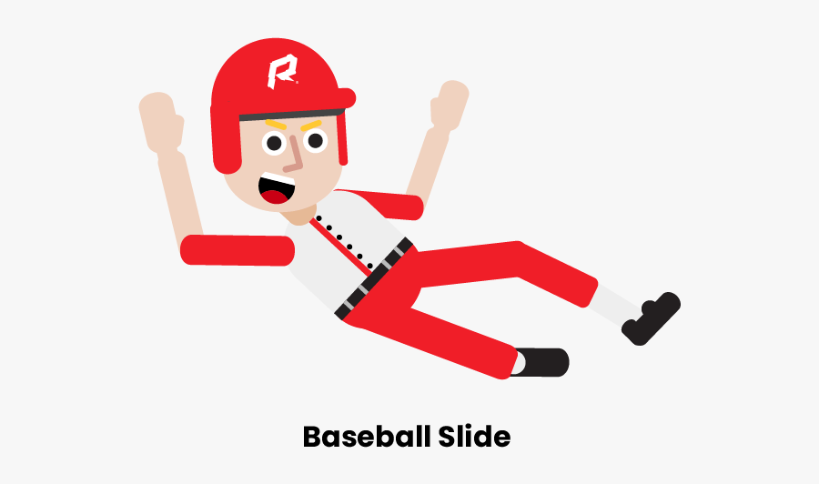 Baseball Sliding And Diving Rules - Baseball Slide Png , Free Transparent C...