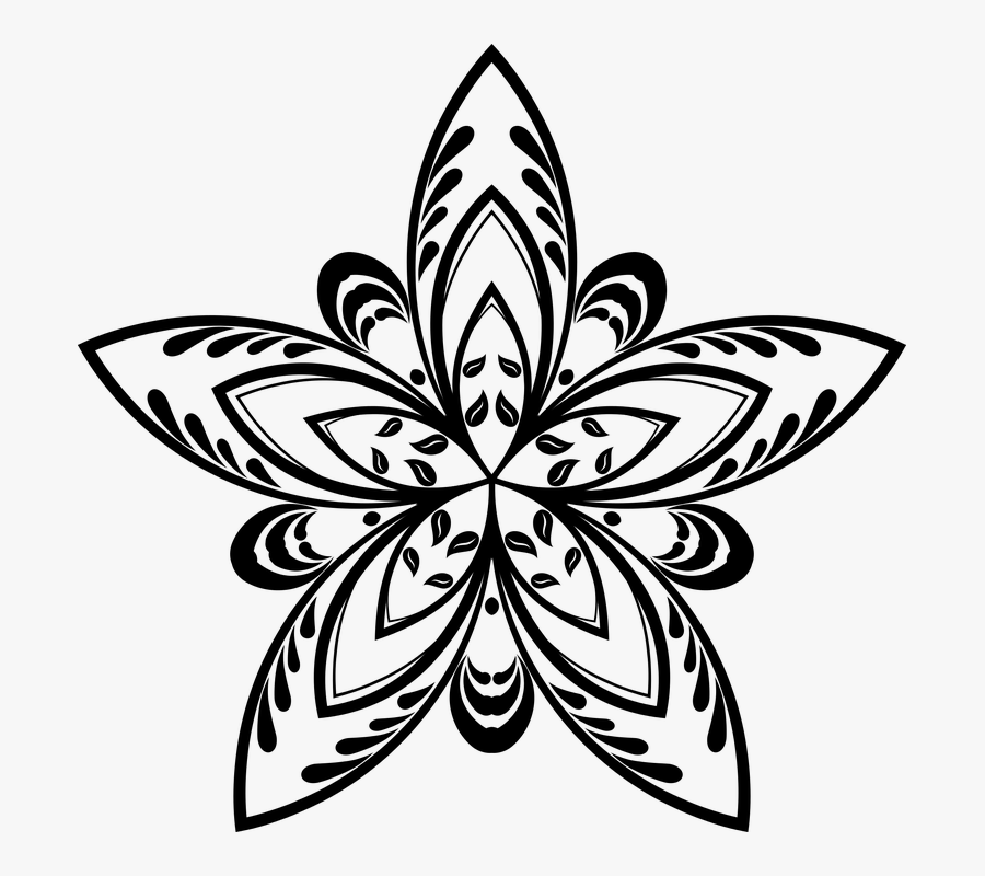 Transparent Sterne Clipart - Line Art Stars Clip Art, Transparent Clipart