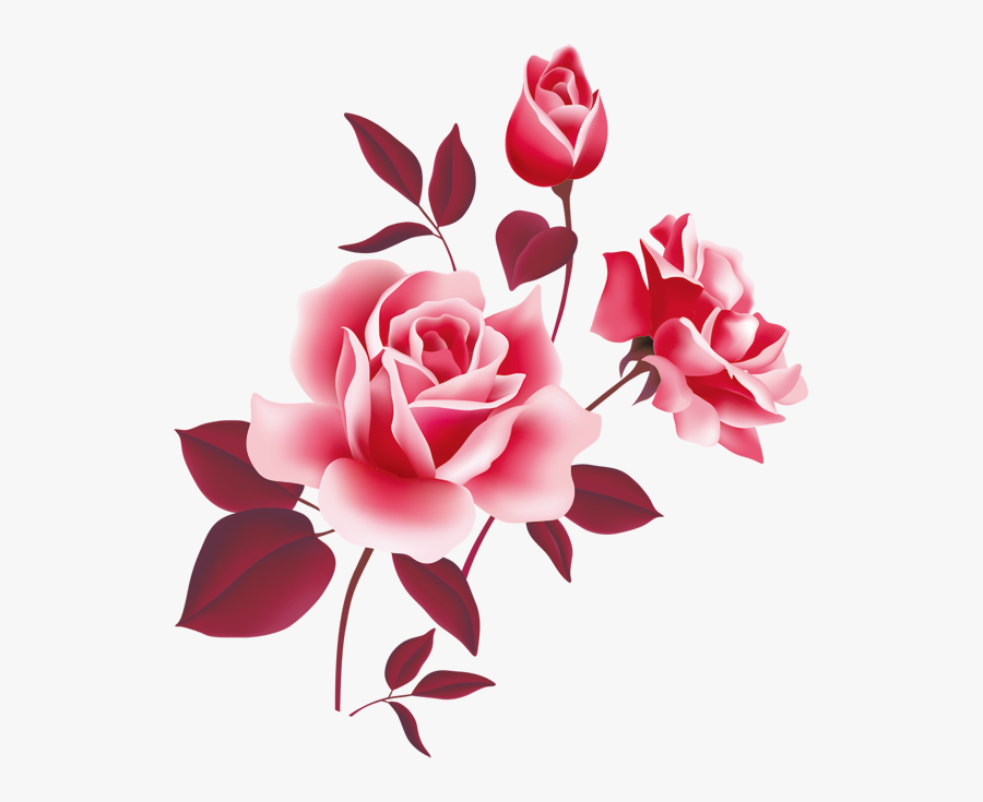 Rose Pink Free Clip Art - Rose Flower Image Hd, Transparent Clipart