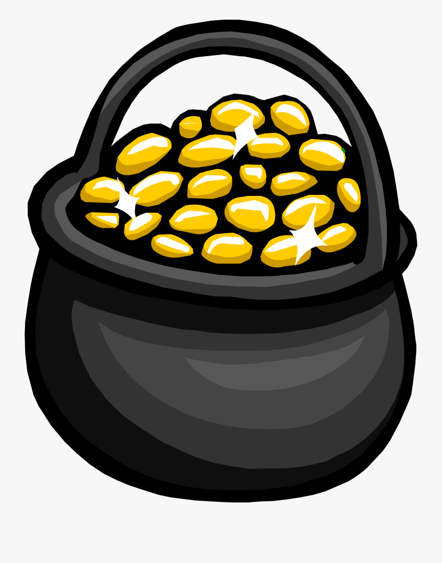 Club Penguin Rewritten Wiki - Pot Of Gold Transparent, Transparent Clipart