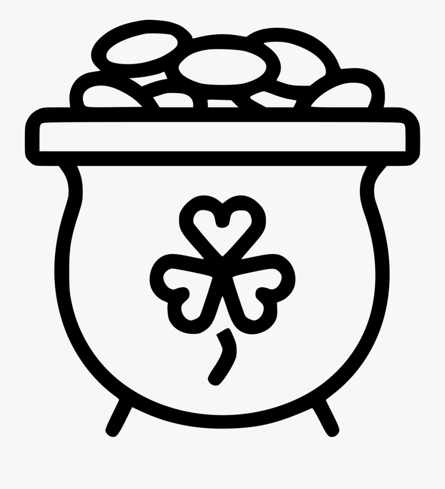 Fortune Gold Luck Pot - Free Laundry Basket Icons, Transparent Clipart