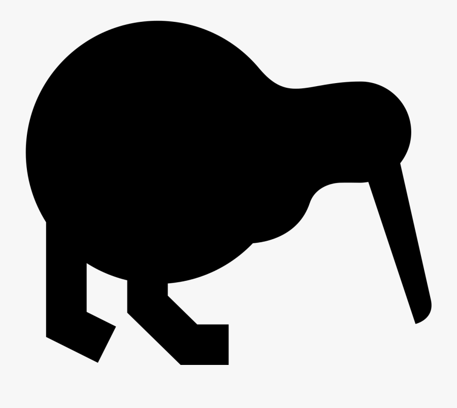 Bird Computer Icons Pelican Clip Art - Kiwi Png Bird Silhouette, Transparent Clipart