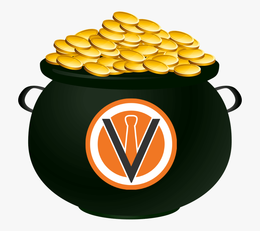 Pot Of Gold - Pot Of Gold Clipart Transparent Background, Transparent Clipart