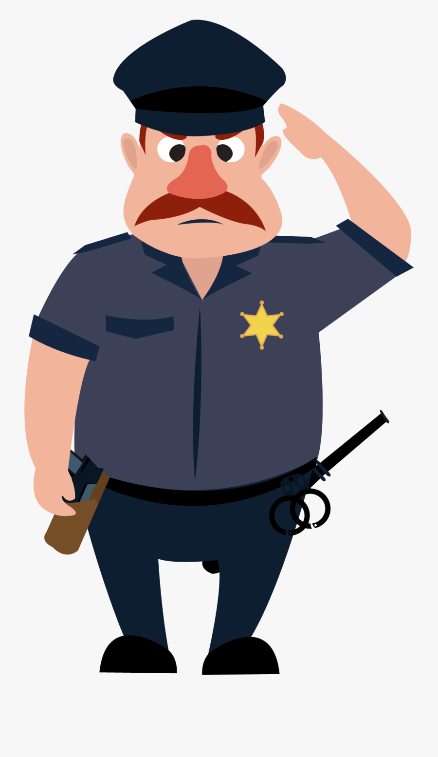 Svg Download Police Officer Police Dog Police Car - Police Officer Cartoon Png, Transparent Clipart