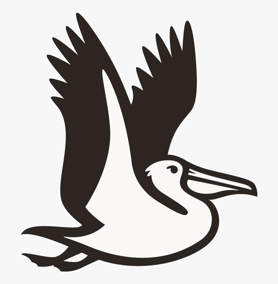 Pelican Logo, Transparent Clipart
