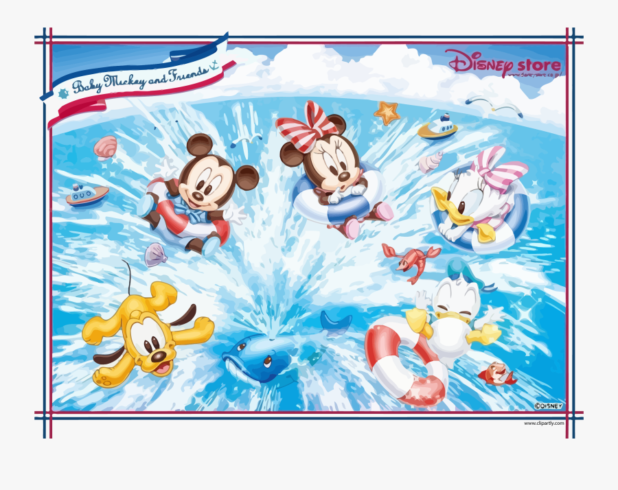 Baby Mickey And Friends Summer Fun Disney Picture Wallpaper - Mickey And Friends Summer, Transparent Clipart