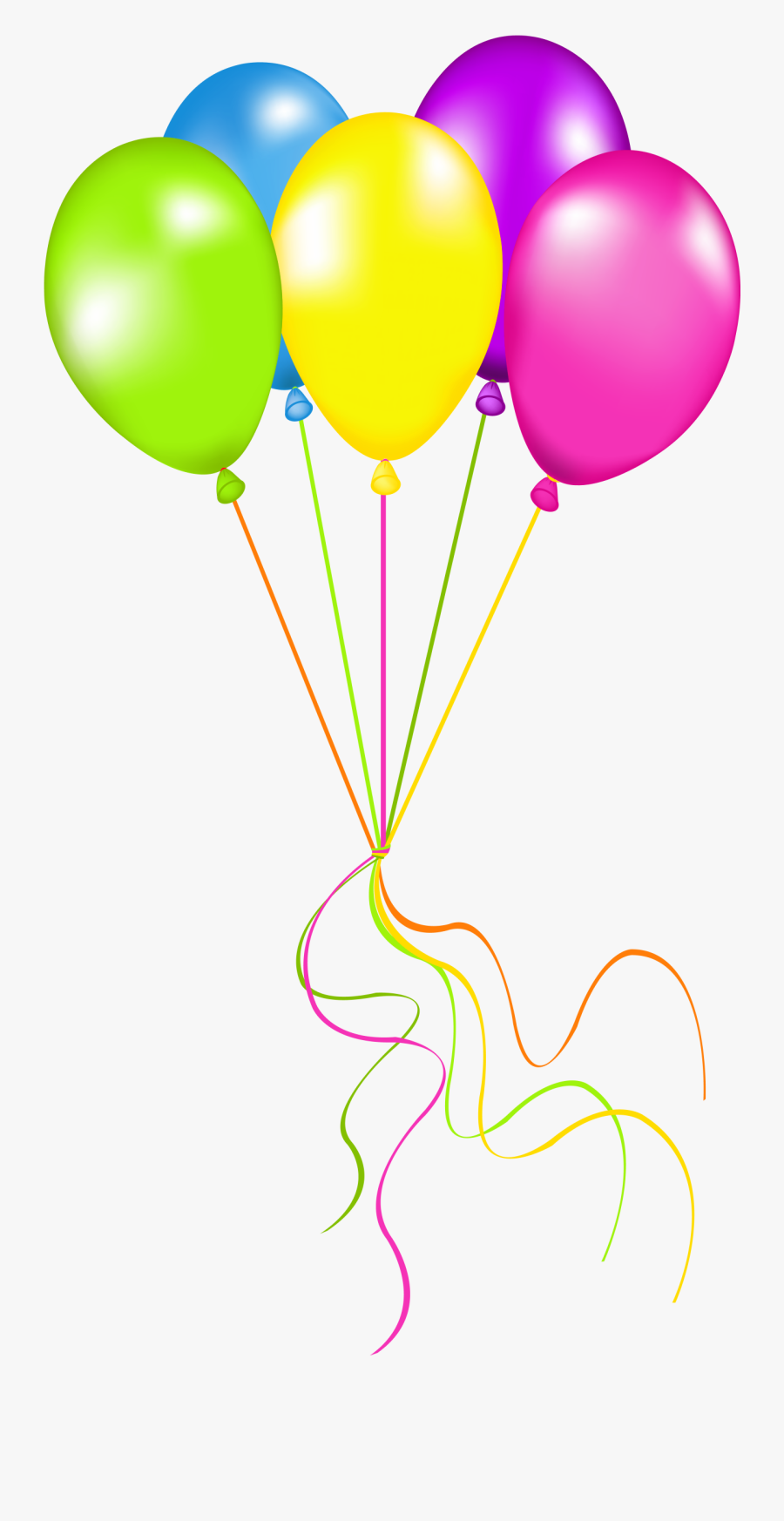 Pin By Kathy Pitoniak - Balloons With Ribbon Png, Transparent Clipart