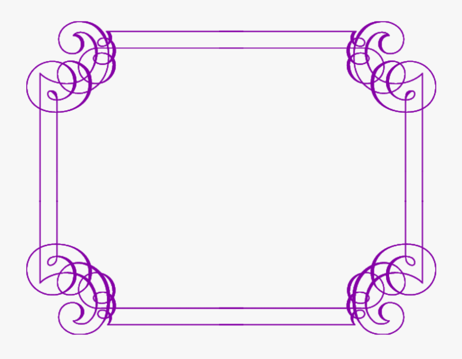 Fancy Border Png - Transparent Purple Borders And Frames, Transparent Clipart