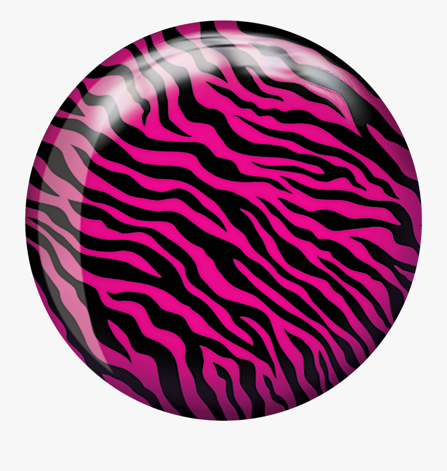 Brunswick Pink Zebra Viz-a-ball Bowling Ball, Transparent Clipart