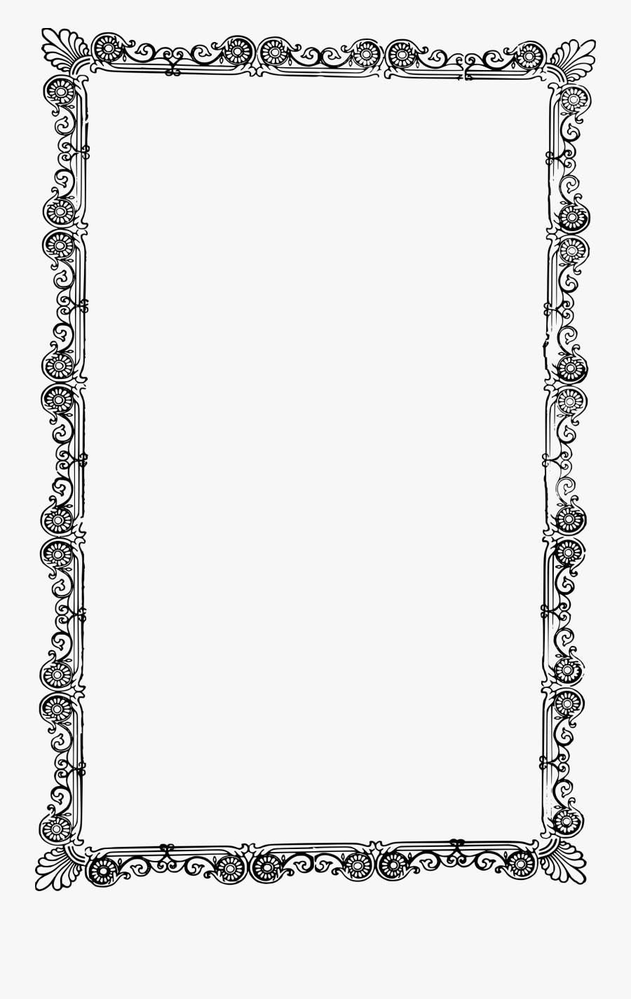 Ticket Clipart Fancy - Old Picture Frame Drawing, Transparent Clipart