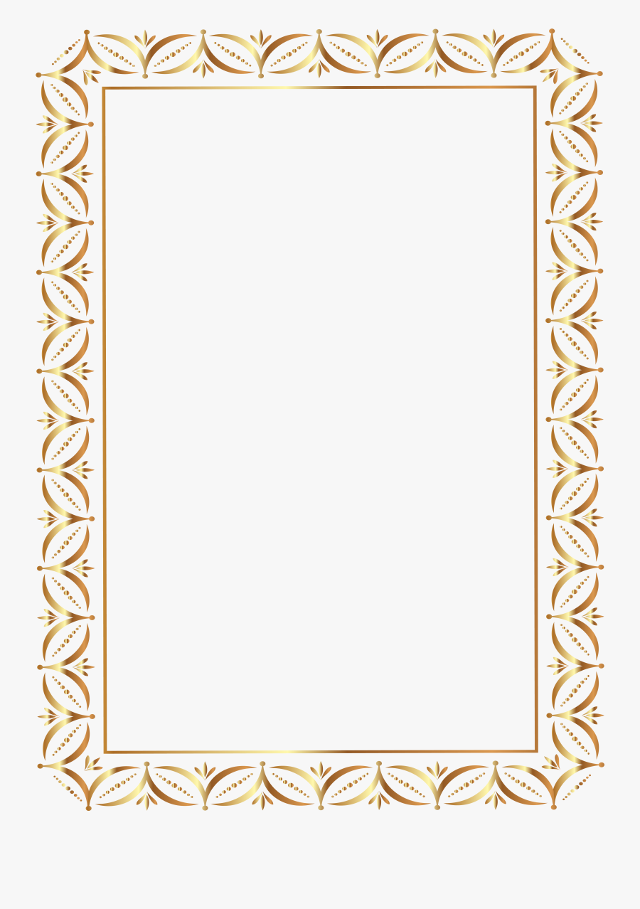 Gold Border Frame Transparent Png Clip Art Image Png - John Deere Border Transparent, Transparent Clipart