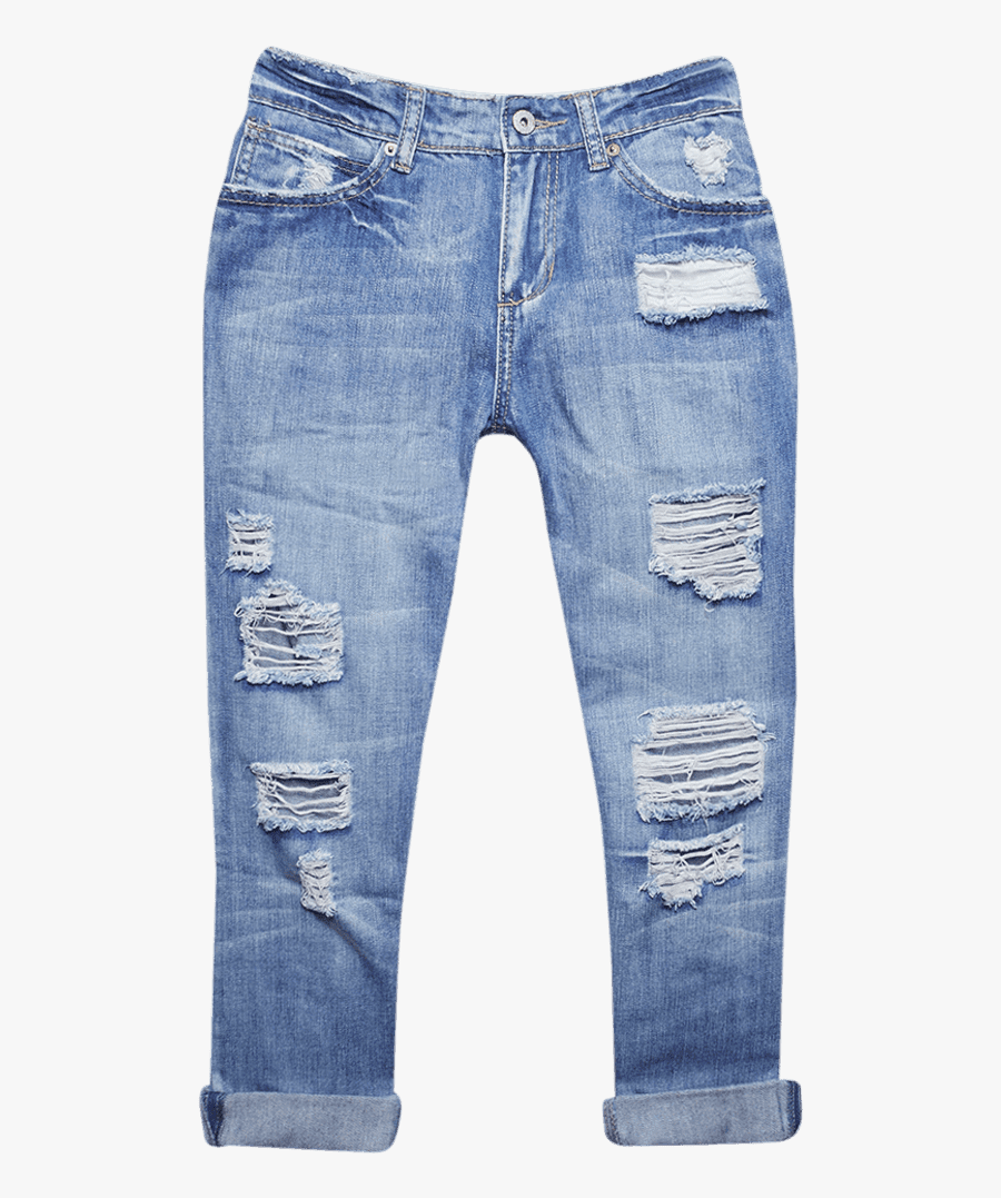 Ripped Jeans Clip Art - Jeans En Png, Transparent Clipart