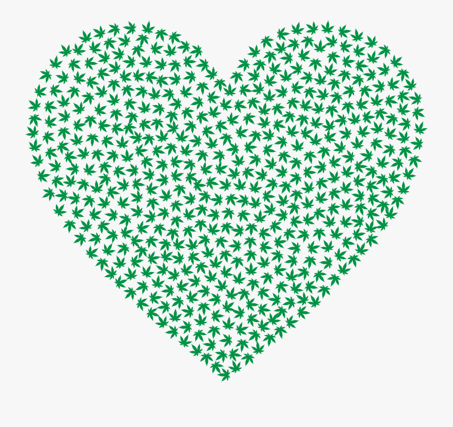 Marijuana Heart Green Clip Arts - Speaker Grill Vandal Resistant, Transparent Clipart