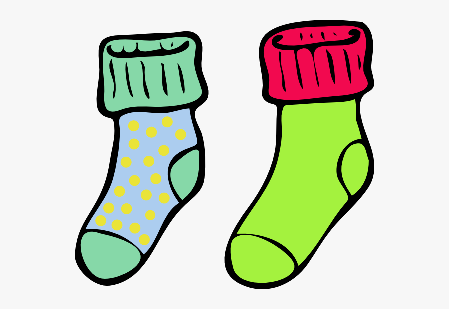 Jeans Clipart Cartoon - Socks Clip Art, Transparent Clipart