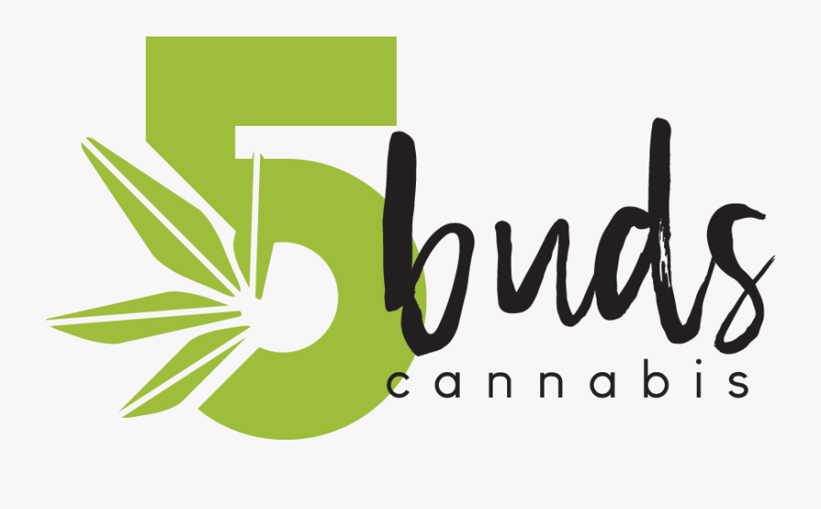 5 Buds Cannabis, Transparent Clipart