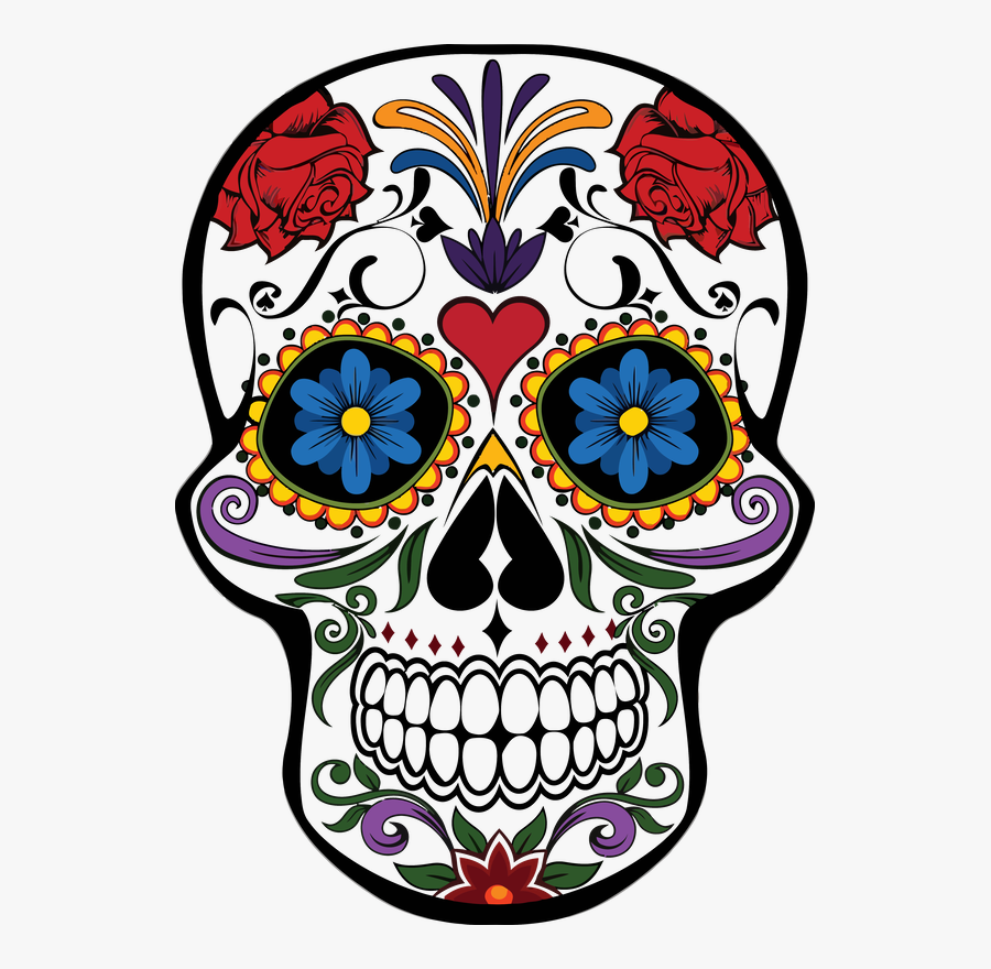 Day Of The Dead Skulls Png - Day Of The Dead Skull, Transparent Clipart