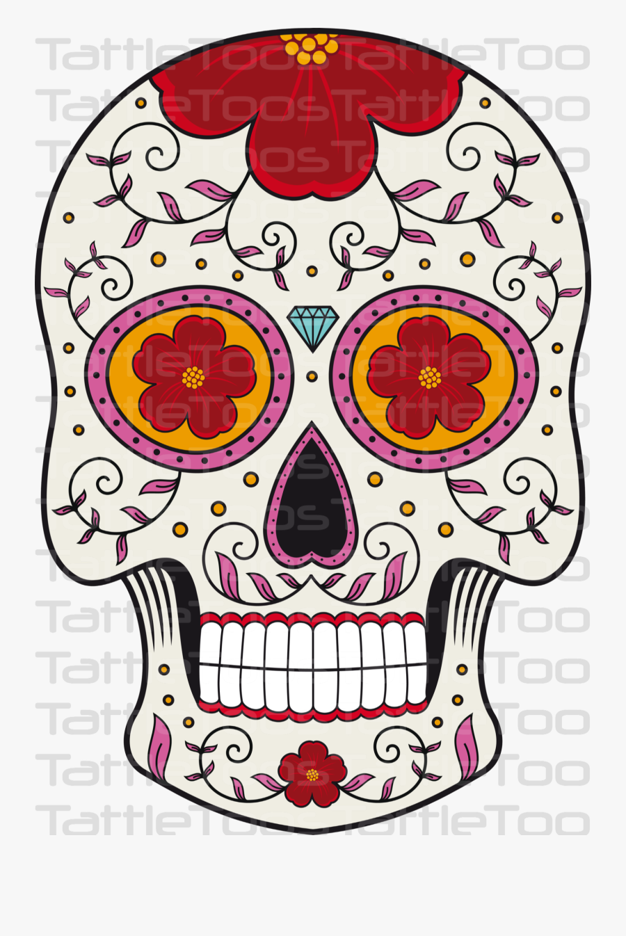 Calavera, Transparent Clipart