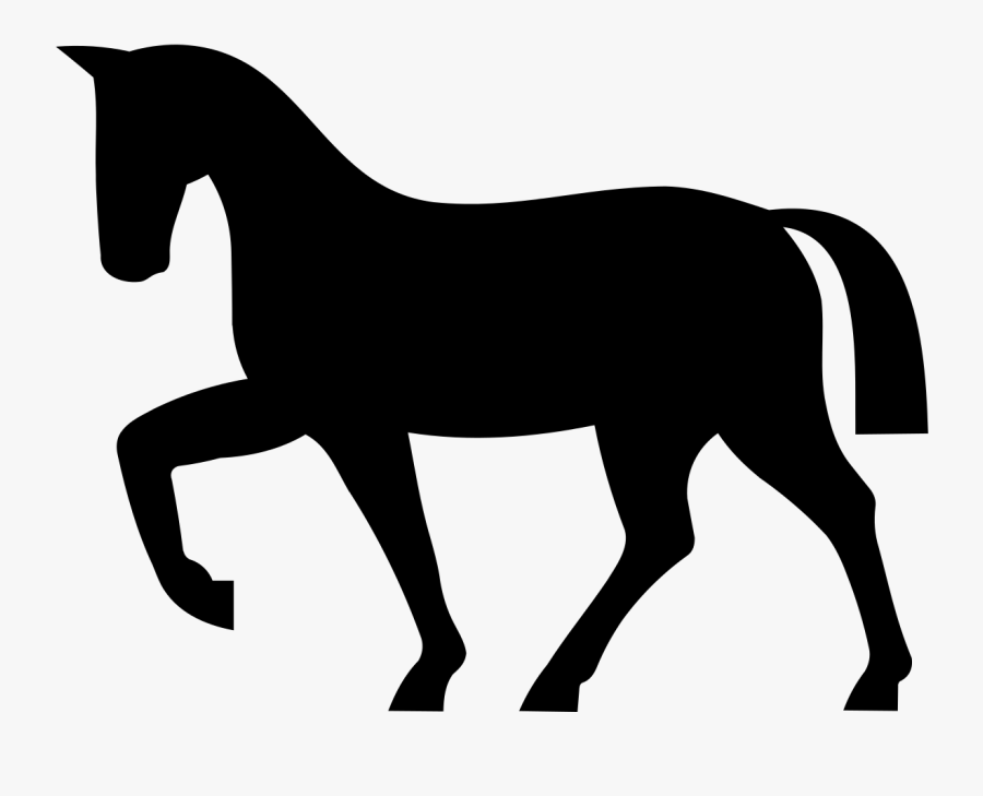 Horse Colt Silhouette Clip Art - Horse Silhouette, Transparent Clipart