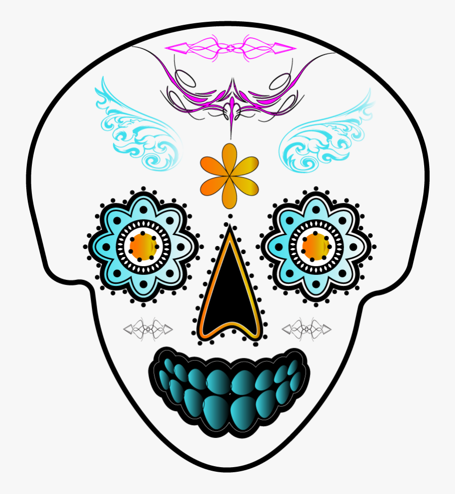 This Simple Black And White Skull Is Based Off Of The, Transparent Clipart