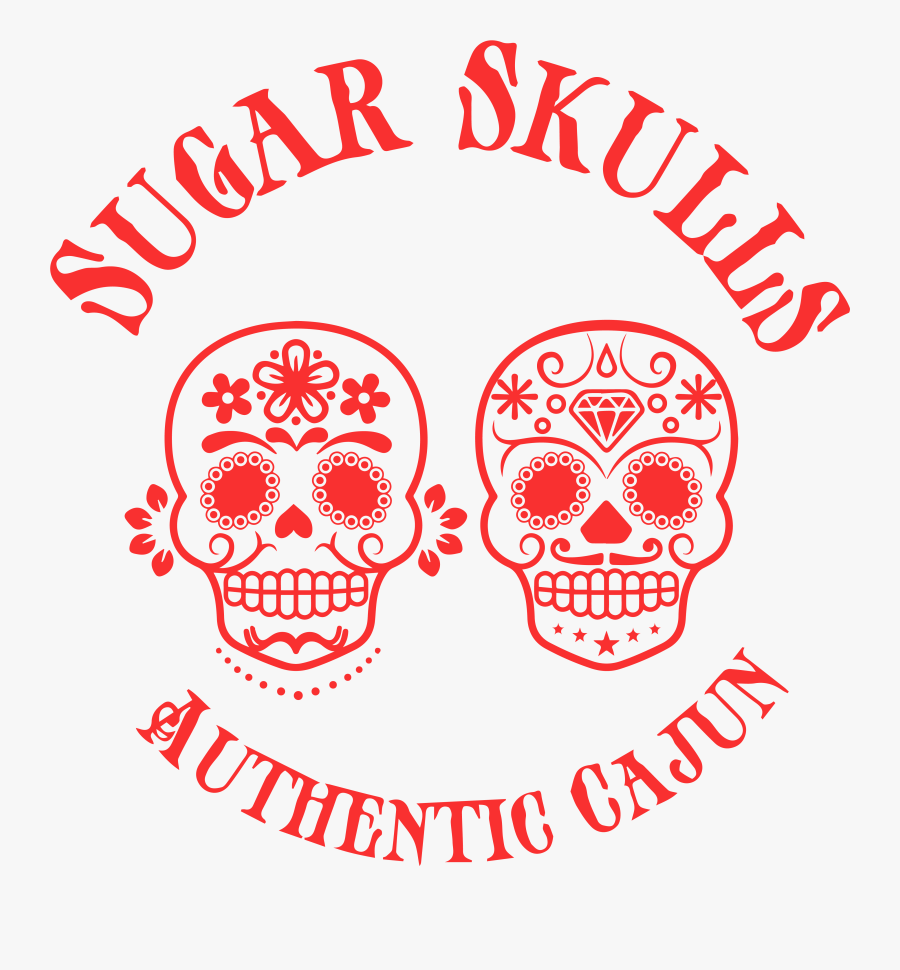 Sugar Skulls Authentic Cajun - Big 8 Conference Wisconsin, Transparent Clipart