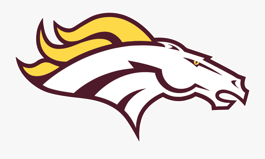 The Mustangs Secured The Right To Host The Area 15 - Denver Broncos Black And White, Transparent Clipart
