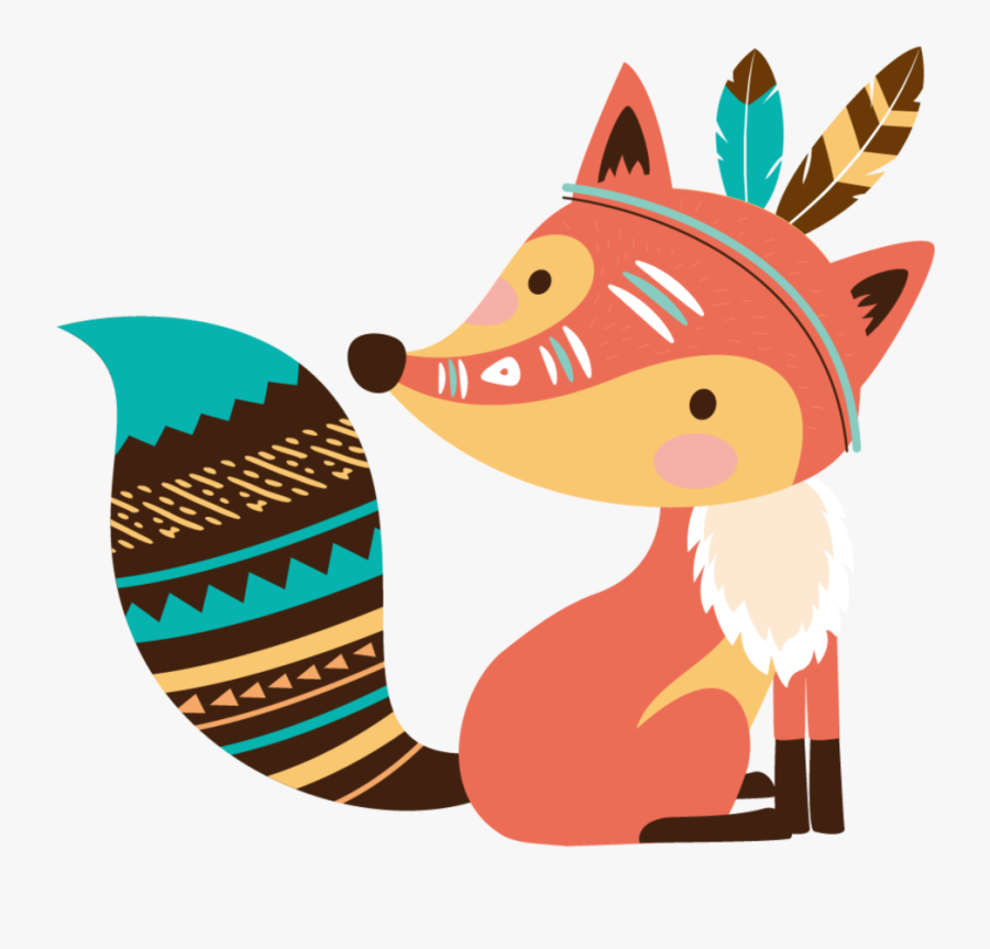 #ftestickers #clipart #fox #indian #cute - Cute Baby Fox Cartoon, Transparent Clipart