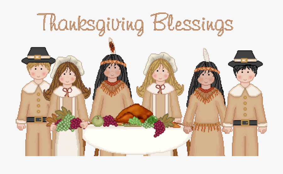 Blessing - Clipart - Wampanoags And The Pilgrims , Free Transparent Clipart - Clipart...