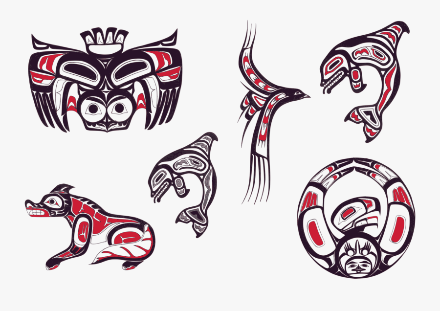 Tattoo, Aborigen, Indian Clip Arts - Haida Tattoo Art, Transparent Clipart