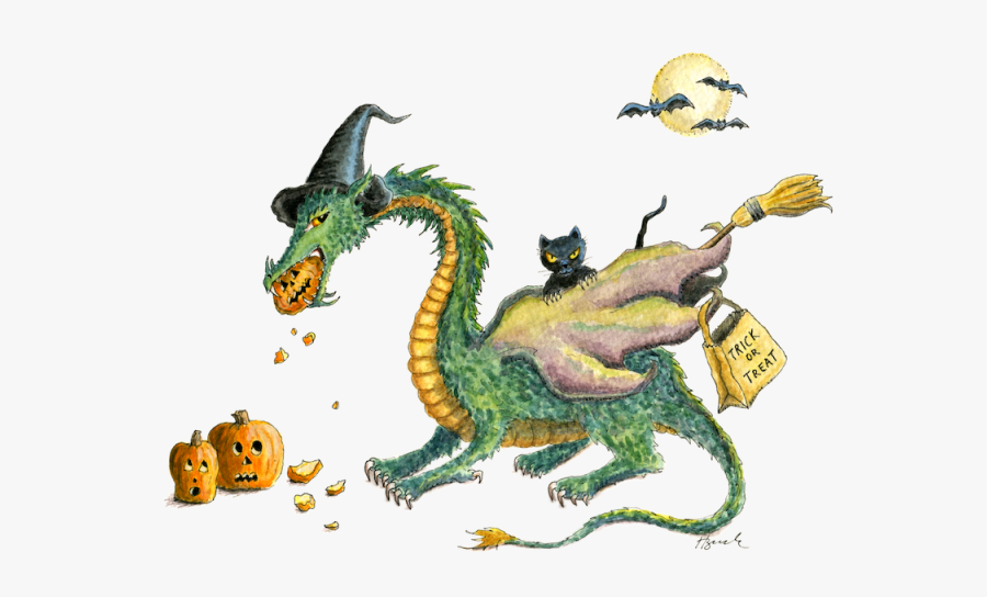 "dragon Art""halloween Dragon - Halloween Dragon, Transparent Clipart