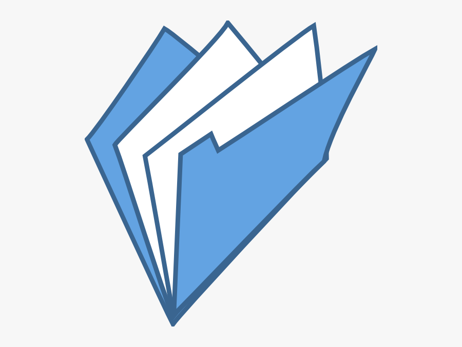 Open Folder Blue Svg Clip Arts - Folder Red Vector Png, Transparent Clipart