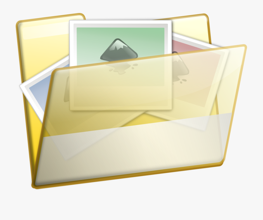 Simple Folder Photos - Carpeta, Transparent Clipart