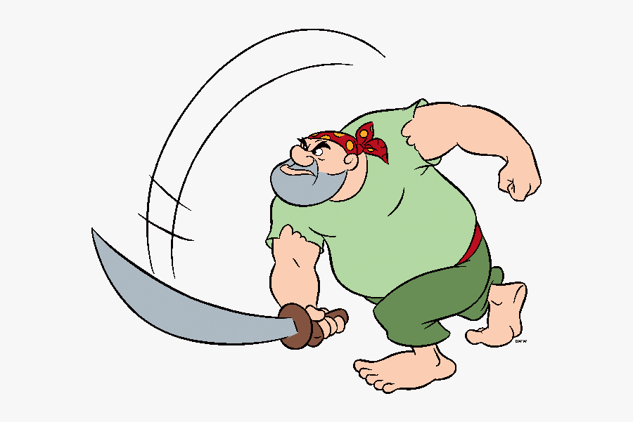 Transparent Peter Pan Clipart - Pirate From Peter Pan, Transparent Clipart