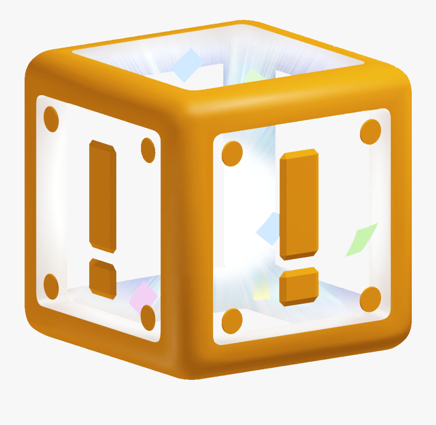 Orange Mystery Box - Super Mario Party Warp Box, Transparent Clipart