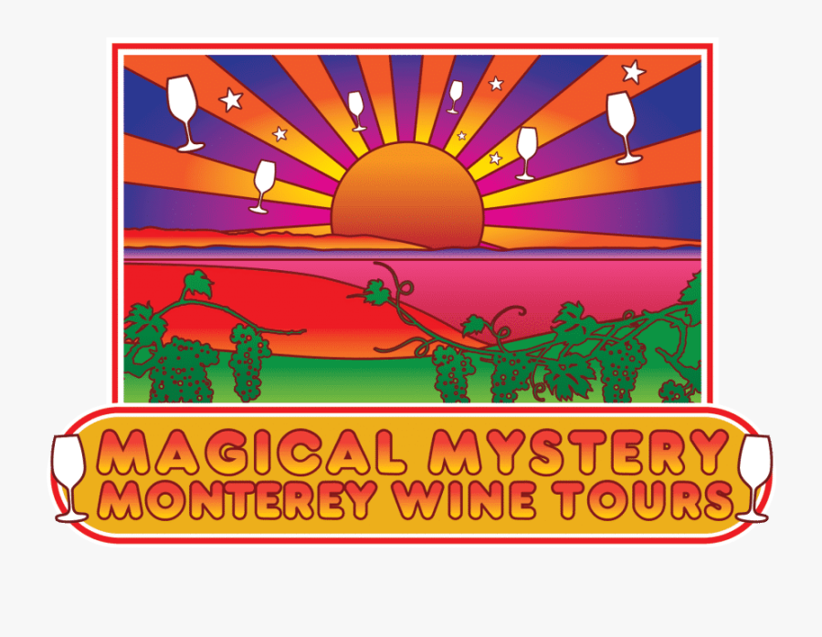 Magical Mystery Monterey Wine Tour Logo - Illustration, Transparent Clipart